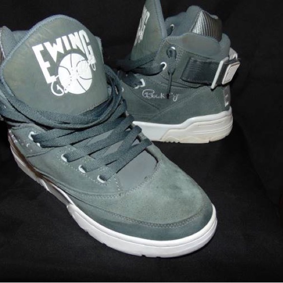 PATRICK EWING 33 HIGH SUEDE MENS BASKETBALL SHOES, SIZE 10.5 (PRE-OWNED) - Picture 2 of 5